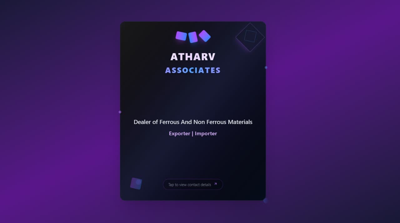 Visiting Card – Atharv Associates